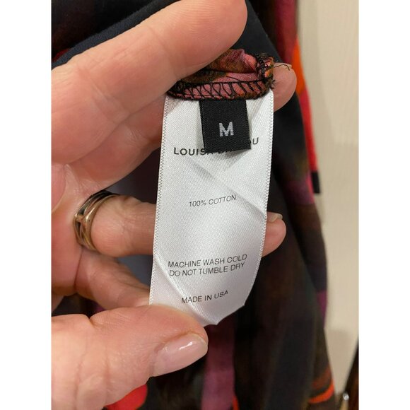 Louisa Ballou Tropical Print Maxi Dress 100% Cotton Size Medium Retail $1215 - Picture 5 of 14